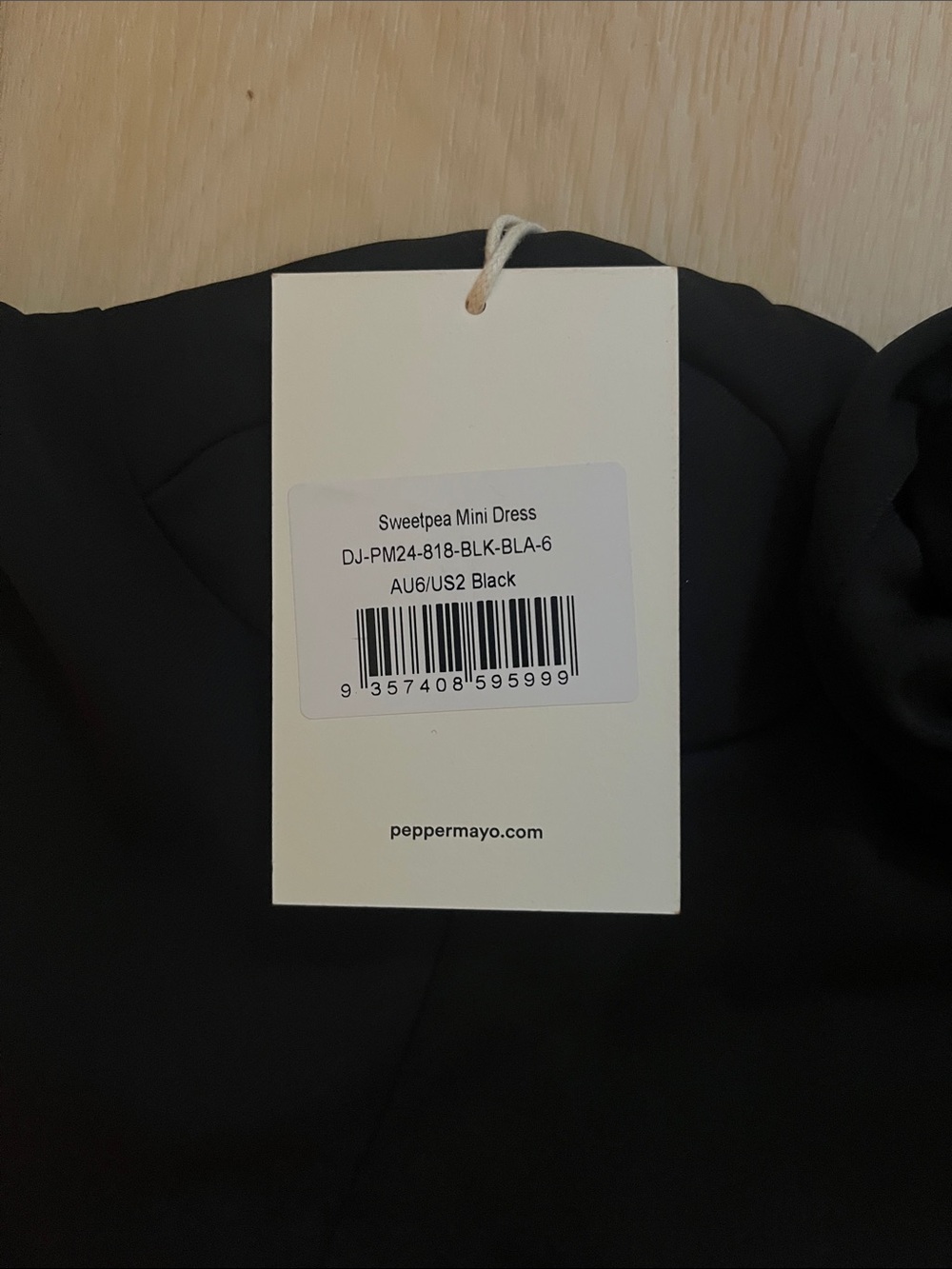 Peppermayo Black Sweet Pea mini dress - Picture 2 of 5